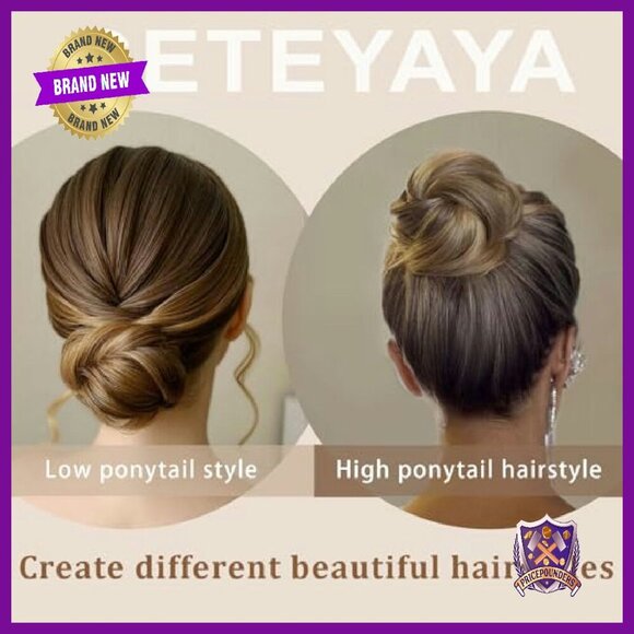 Messy Bun Hair Piece Human Hair Curly Donut Extension Scrunchies main image 7